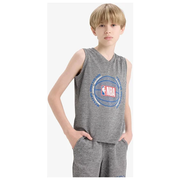 DeFacto Erkek Çocuk NBA Wordmark V Yaka Atlet - Görsel 4