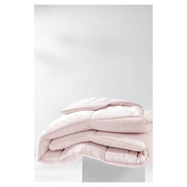 Yataş Macaron Pembe 155x215 Cm Welsoft Tek Kişilik Yorgan - Görsel 4