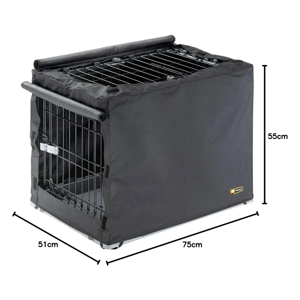Ferplast SUPERIOR 75 Katlanır Köpek Kafesi örtüsü, su geçirmez, rüzgar geçirmez, çizilmeye dayanıklı kumaş 75 x 51x Y 55 cm - Görsel 8
