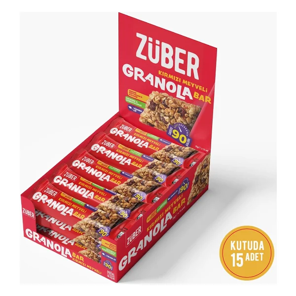 Züber Granola Bar 15x25 Gr - Görsel 5