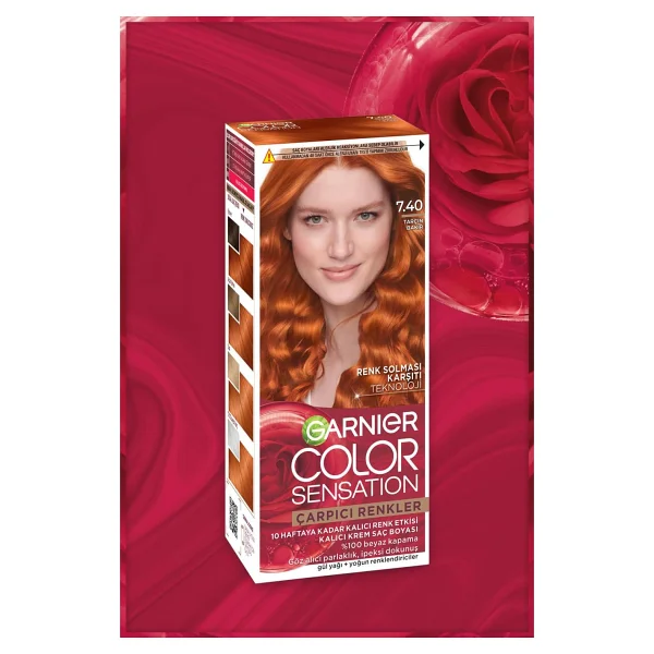 Garnier Çarpıcı Renkler 7.40 Tarçın Bakır Saç Boyası - Görsel 3
