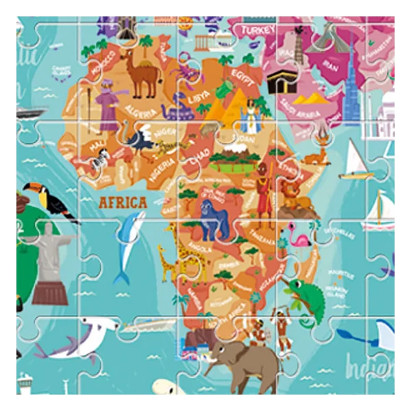 Headu 108 Parça Dünya Turu Puzzle - Görsel 6