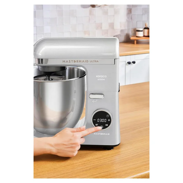 Karaca Mastermaid Chef Ultra D 2000 W Silver 7 lt Hamur Yoğurma Makinesi - Görsel 3