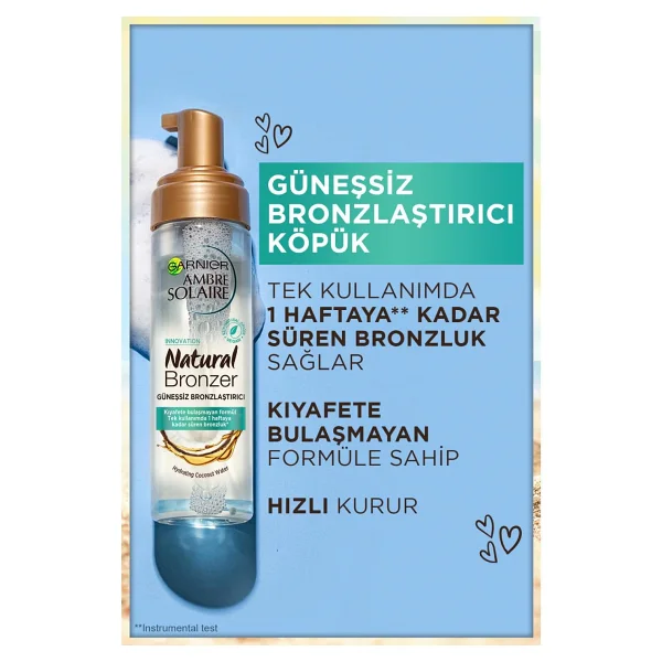 Garnier Ambre Solaire 200 ml Güneşsiz Bronzlaştırıcı - Görsel 2