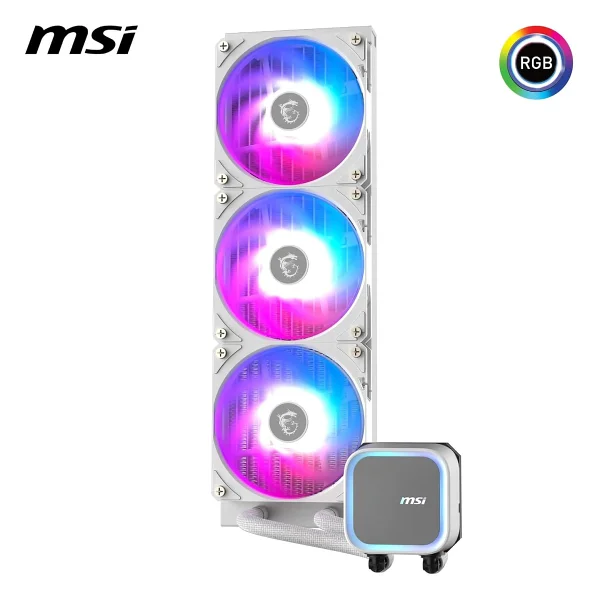 Msı Mag Coreliquid A13 360 Mm Beyaz İşlemci Sıvı Soğutucu - Görsel 3