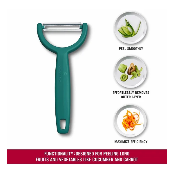 Victorinox 6.0963.4 Ypso Yeşil Tırtıklı Çift Taraflı Soyacak - Görsel 6