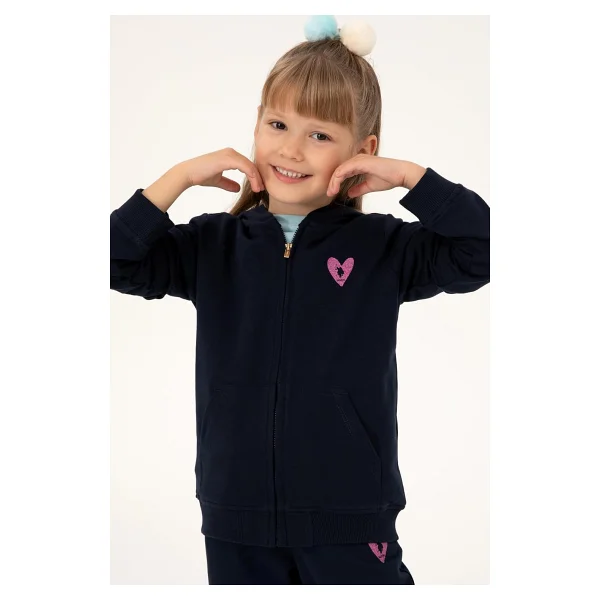 U.S. Polo Assn 50317890-Vr041 Kapüşonlu Pembe Çocuk Sweatshirt - Görsel 8