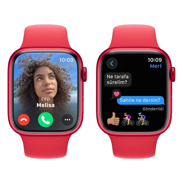 Apple Watch Series 9 GPS 45mm Alüminyum Kasa Spor Kordon Akıllı Saat - Görsel 4