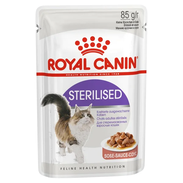 Royal Canin Sterilised Gravy 85 gr 12'li Yetişkin Kedi Yaş Maması - Görsel 4