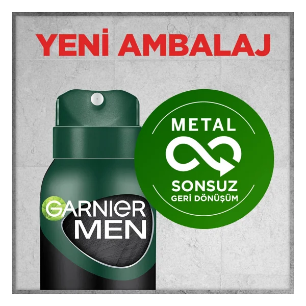 Garnier Men Lekesiz Koruma Sprey Deodorant - Görsel 8