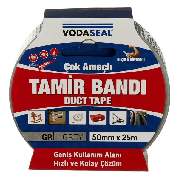 Vodaseal Çok Amaçlı Tamir Bandı, 50mmx25mt, Siyah - Görsel 2