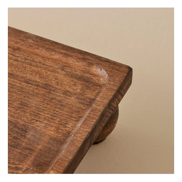 Bella Maison Wooden 17x30 Cm Dikdörtgen Ahşap Sunum Standı - Görsel 2