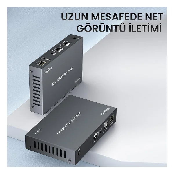 Veggieg 1080p Full HD 60hz Hdmı Kvm Ip Extender 200 Metre Cat5e/6 Hdmı Menzil Genişletici Uzatıcı - Görsel 2