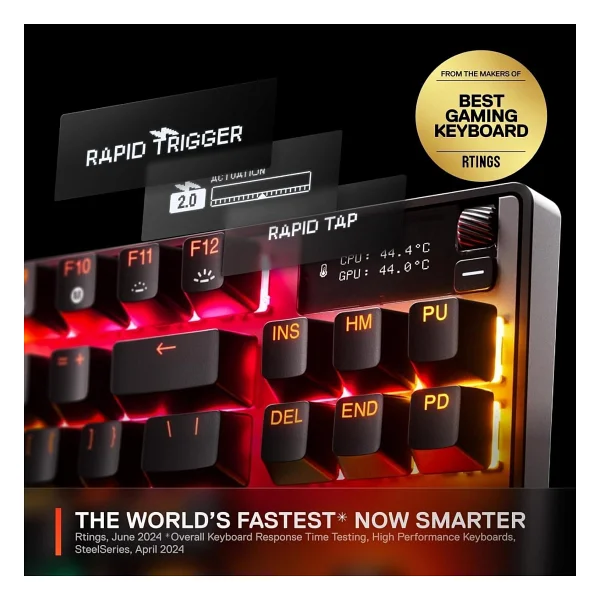 SteelSeries Apex Pro TKL Gen 3 Siyah RGB OmniPoint Switch Kablolu Mekanik Oyuncu Klavyesi - Görsel 5
