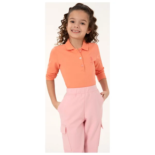U.S. Polo Assn 50317890-Vr041 Kapüşonlu Pembe Çocuk Sweatshirt - Görsel 7
