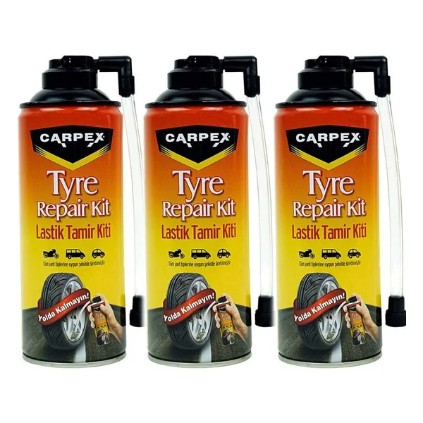 Carpex 300 ml 3 Adet Lastik Tamir Kiti Sprey