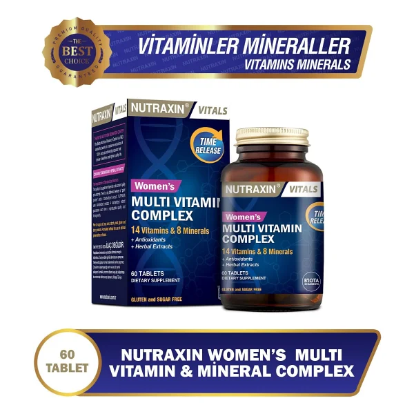 Nutraxin Women's Multivitamin Complex 60 Tablet - Görsel 5