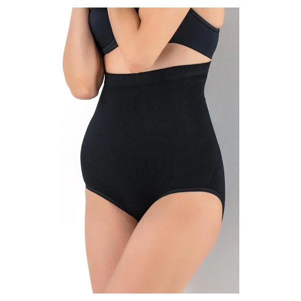 Kanz Yüksek Bel Çıtçıtlı Hamile Slip Pembe M-L - Görsel 7