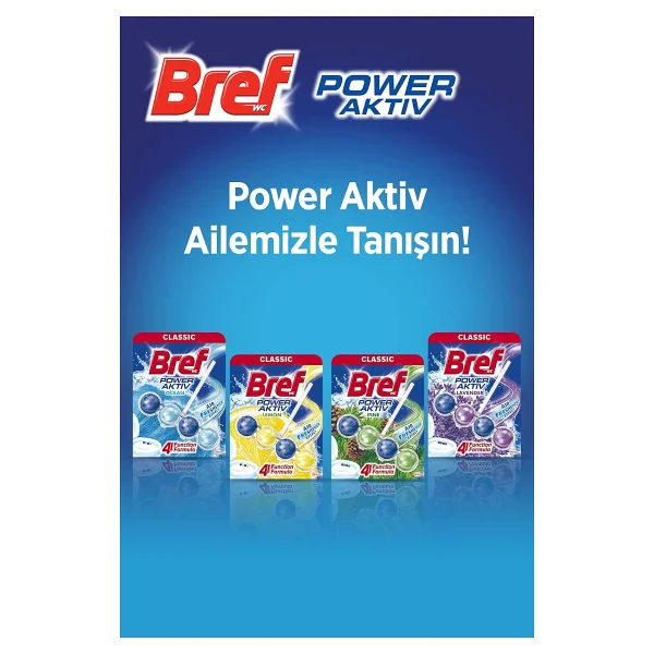 Bref Wc Power Aktiv Tekli Paket Katı Tuvalet Bloğu Lavanta, Lavanta 1 - Görsel 6