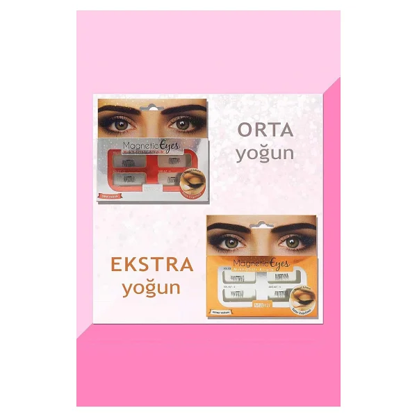 Mara Magnetic Eyes Orta Yoğun Mıknatıslı Kirpik - Görsel 4