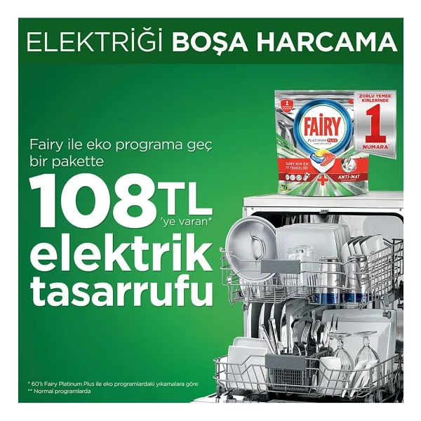 Fairy Platinum Plus Bulaşık Makinesi Tableti 60'lı - Görsel 3