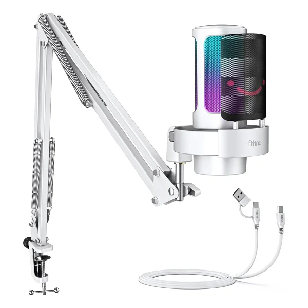 Fifine Ampligame A8t RGB USB Yayıncı Mikrofonu - Görsel 8