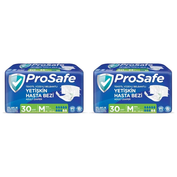 Prosafe Belbantlı Orta Boy M 30'lu Hasta Bezi - Görsel 4