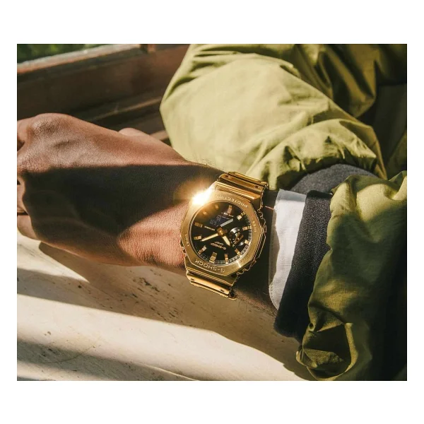 Casio G-Shock G-Steel Gm-2100ymg-9a Altın Erkek Kol Saati - Görsel 2
