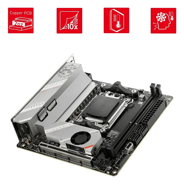 MSI MPG B650I Edge Wi-Fi AMD AM5 DDR5 Mini ITX Anakart - Görsel 6