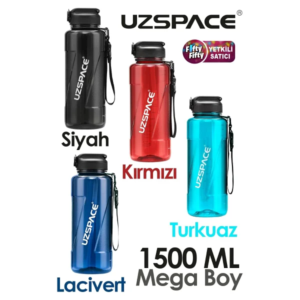 Uzspace 6058 Mor 1500 Ml Tritan Pipetli Matara - Görsel 6