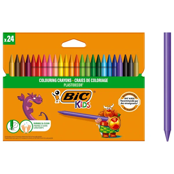 Bic Kids Plastidecor Silinebilir 12'li Pastel Boya - Görsel 9