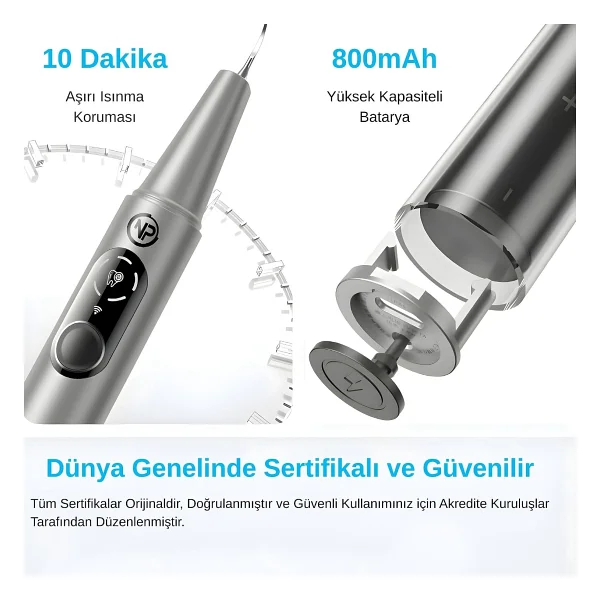 Npo M1 5mp Kameralı Uv'li 5 Modlu Ultrasonic Diş Beyazlatma Tartar Plak Diş Taşı Temizleme Cihazı - Görsel 8