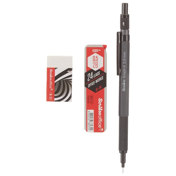 Scrikss Graph-X Kırmızı 0.5 mm 3'lü Versatil Uçlu Kalem Seti - Görsel 10