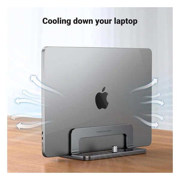 Ugreen Dikey Bilgisayar Standı, Çift Yuvalı Ayarlanabilir Alüminyum Laptop Standı, MacBook Air/Pro, Windows Dizüstü Bilgisayarlar, 13-17 İnç Laptoplar İle Uyumlu Masaüstü Tutucu - 20471 - Görsel 6