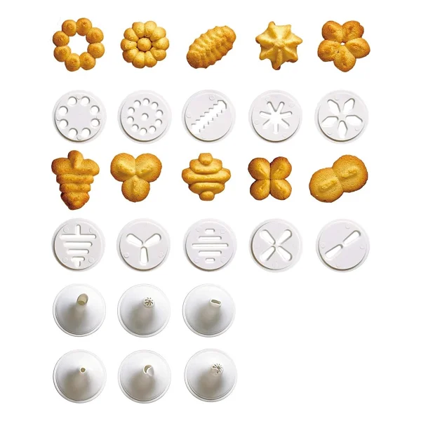 Kaiser Gebaeckpresse 200 Ml Patisserie 10 Designscheiben 6 Garniertuellen Kolay Tek Elle Kullanım - Görsel 4