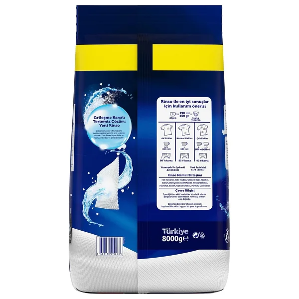 Rinso 8 Kg Toz Deterjan - Görsel 3