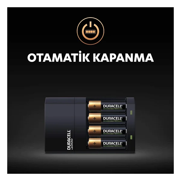 Duracell Cef 14 Pil Şarj Aleti + 1300 mAh 2'li Aa + 750 mAh 2'li Aaa Şarj Edilebilir Pil - Görsel 6