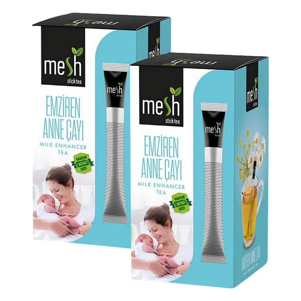 Mesh Stick Emziren Anneler İçin Süt Arttırıcı 16'lı 32 Gr Karışık Bitki Çayı 2 Adet - Görsel 2