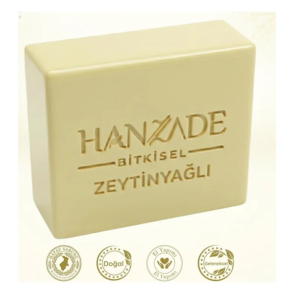 Hanzade Bitkisel Doğal El Yapımı Hatay Zeytinyağlı Sabun 1 Kg - Görsel 5