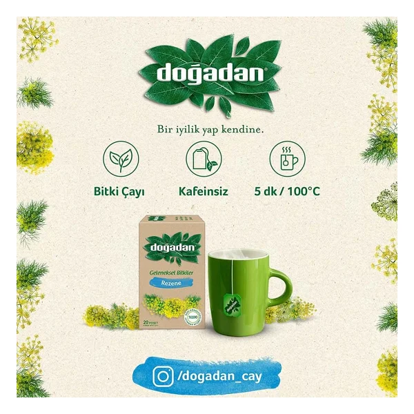 Doğadan Geleneksel Bitkiler Rezene Bitki Çayı 20'li - Görsel 7
