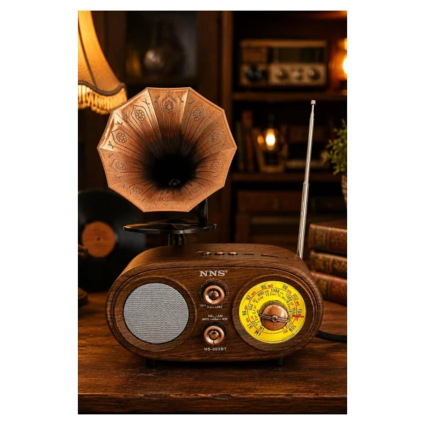 Nns Ns803bt Bluetooth Nostaljik Radyo - Görsel 2