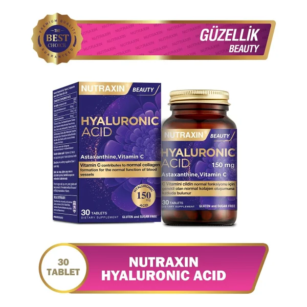 Nutraxin Beauty Hyaluronik Acid 30 Tablet - Görsel 3