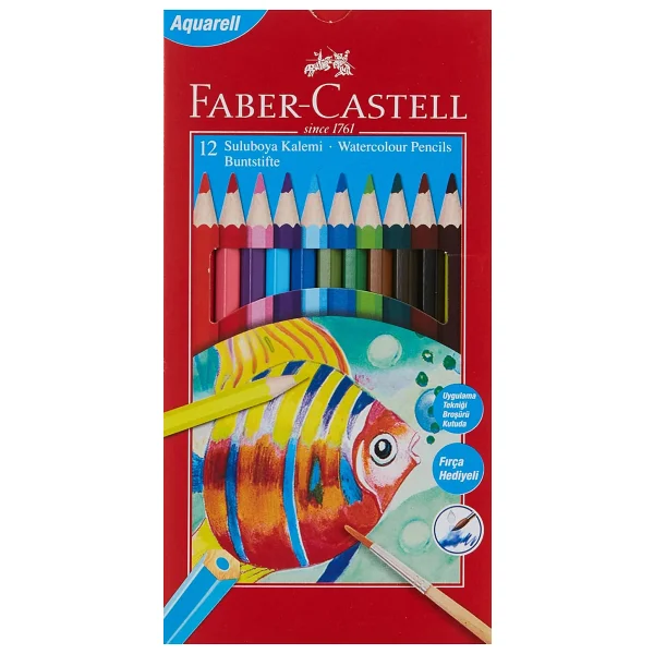 Faber-Castell Aquarell Karton Kutu 24'lü Sulu Boya Kalemi - Görsel 2