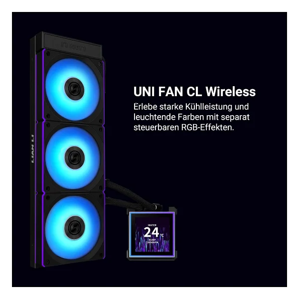 Lian Li Hydroshift Iı Lcd-S 360cl G89.Ghs2lcds36cb.00 Siyah İşlemci Sıvı Soğutucu - Görsel 9