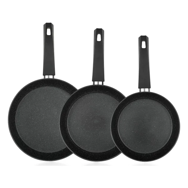 Schafer Black Stone 18-22-26 cm 3'lü Tava Seti - Görsel 2