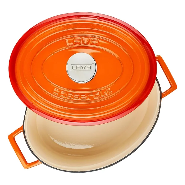 Lava Edition Oval Turuncu 23x29 Cm Döküm Tencere - Görsel 3