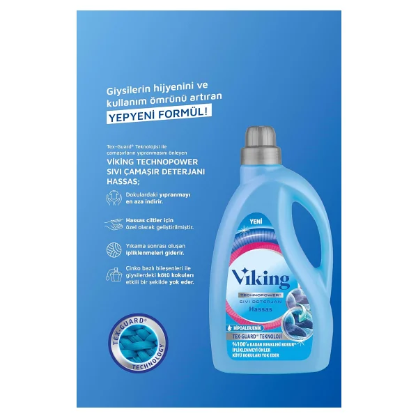Viking Technopower Hassas Sıvı Deterjan 2.7 Lt - Görsel 2