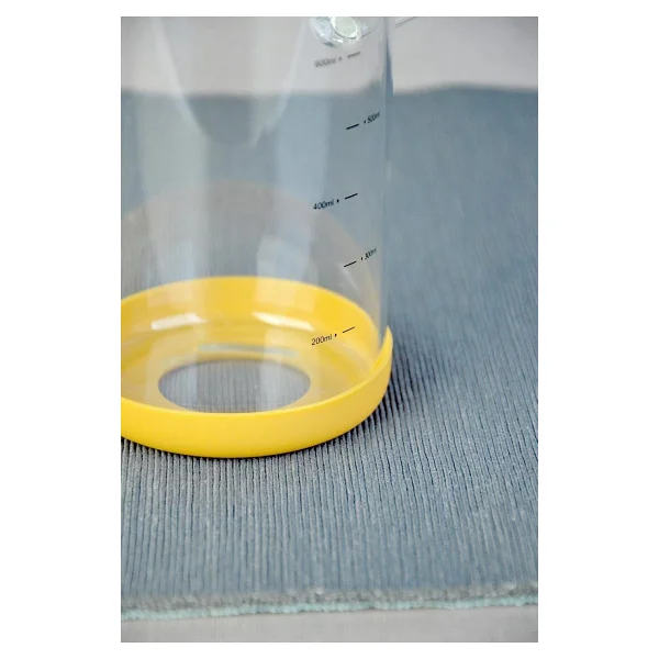 Paçi 1000 Ml Bambu Kapaklı Borosilikat Cam Yağlık - Görsel 3