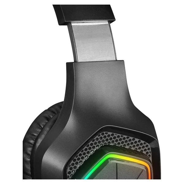 Rampage Vector RM-K90 Siyah RGB Type-C Kablolu Kulak Üstü Oyuncu Kulaklığı - Görsel 8