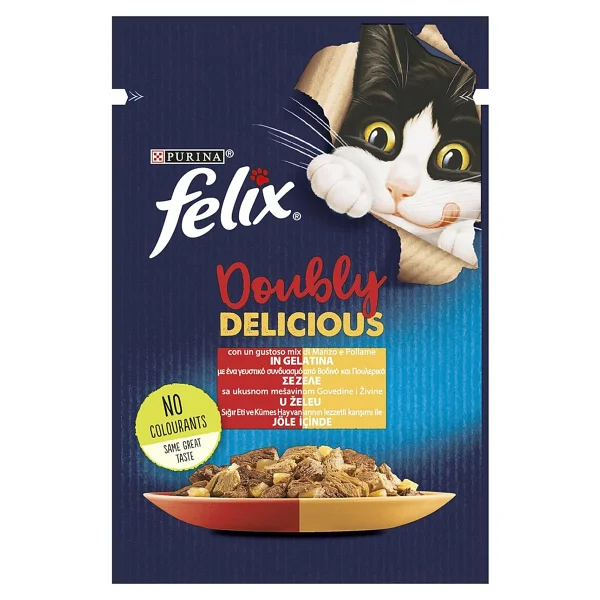 Felix Karışık 85 gr 26'lı Yetişkin Kedi Yaş Maması - Görsel 6
